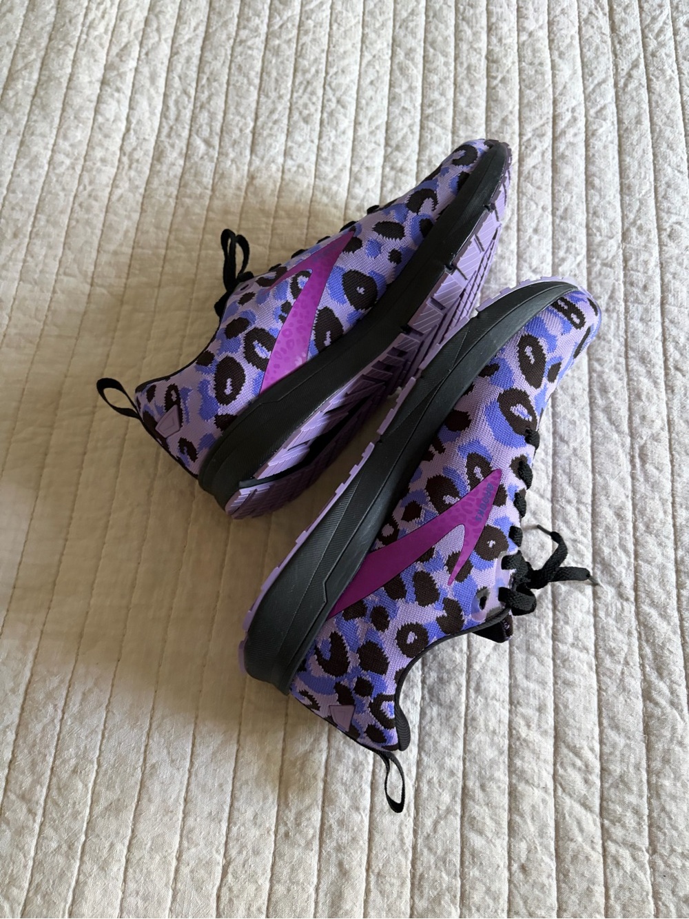 Never Worn! Brooks Women's Purple Leopard Athletic Sneakers